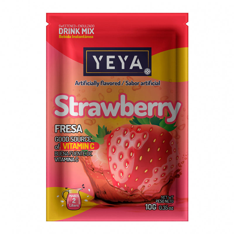 YEYA instant strawberry-flavored drink mix (10 g)