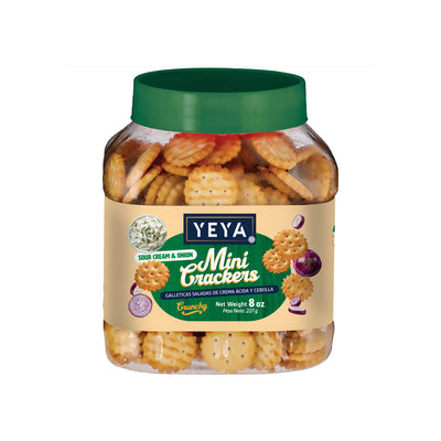 Galleticas saladas sabor crema ácida y cebolla YEYA (227 g / 8 oz)
