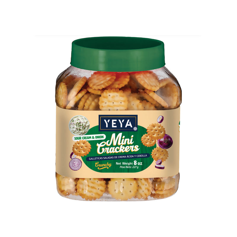 Galleticas saladas sabor crema ácida y cebolla YEYA (227 g / 8 oz)