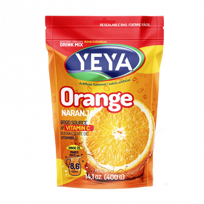 Refresco instantáneo sabor a naranja YEYA (400 g / 14.1 oz)