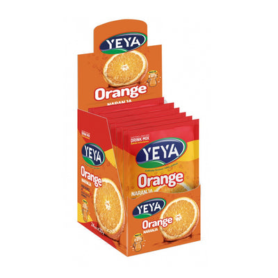 Refresco instantáneo -con azúcar- sabor naranja YEYA (24 x 10 g)